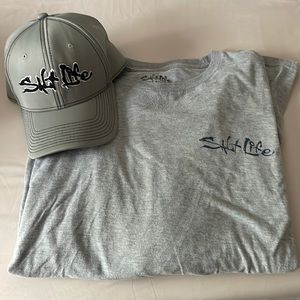 Lot of men’s Salt Life long sleeve tshirt and hat